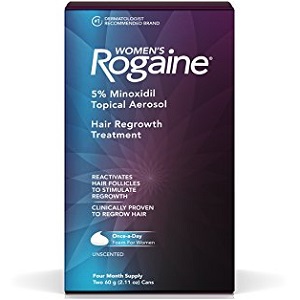 bottle of Women's Rogaine 5% Minoxidil Foam