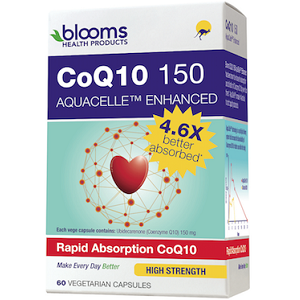 Blooms CoQ10  Aquacelle Enhanced for Health & Well-Being