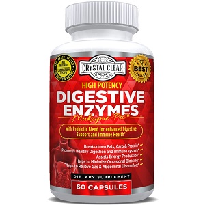bottle of Crystal Clear Solutions Digestive Enzymes