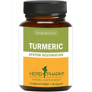 bottle of Herb Pharm Turmeric System Restoration