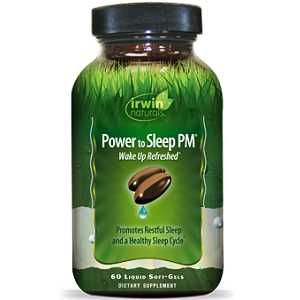 bottle of Irwin Naturals Power to Sleep PM