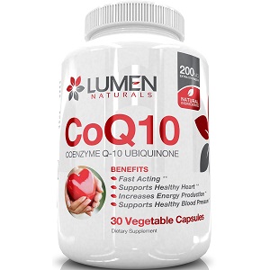 bottle of Lumen Naturals Coenzyme Q10 Ubiquinone