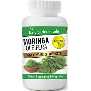 bottle of Natural Health Labs Moringa Oleifera
