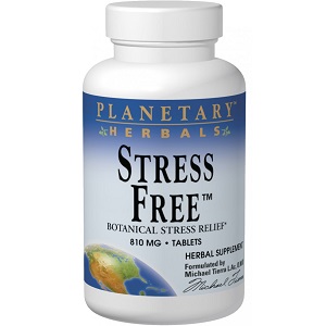 bottle of Planetary Herbals Stress Free Botanical Stress Relief