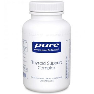 bottle of Pure Encapsulations Thyroid Support Complex
