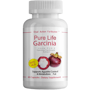 bottle of Pure Life Garcinia Extract