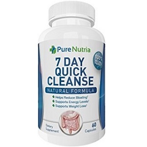bottle of PureNutria Colon Cleanse Detox Supplement