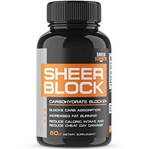 bottle of Sheer Strength Labs Sheer Block Carbohydrate Blocker
