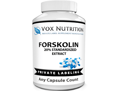 bottle of Vox Nutrition Private Label Forskolin