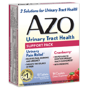 box of AZO Urinary Tract Health Support Pack