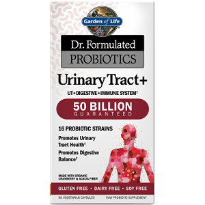 box of Garden of Life Dr. Formulated Probiotics Urinary Tract+ 50 Billion CFU