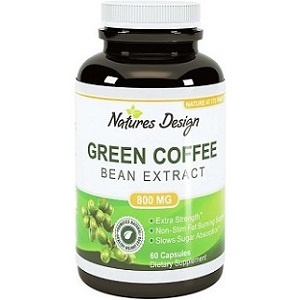 Natures Design Fat Burning Coffee Bean Extract for Weight Loss