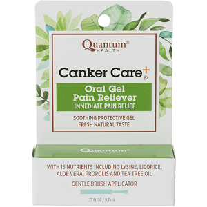 Quantum Health Canker Care+ Oral Gel for Canker Sore Relief